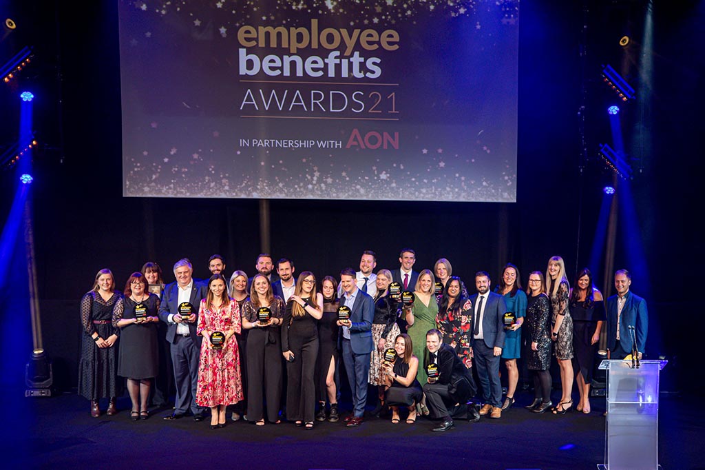 Employee Benefits Awards 2021 group photo