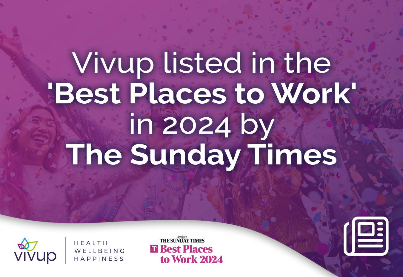 Vivup listed in the Best Places To Work in 2024 by The Sunday Times