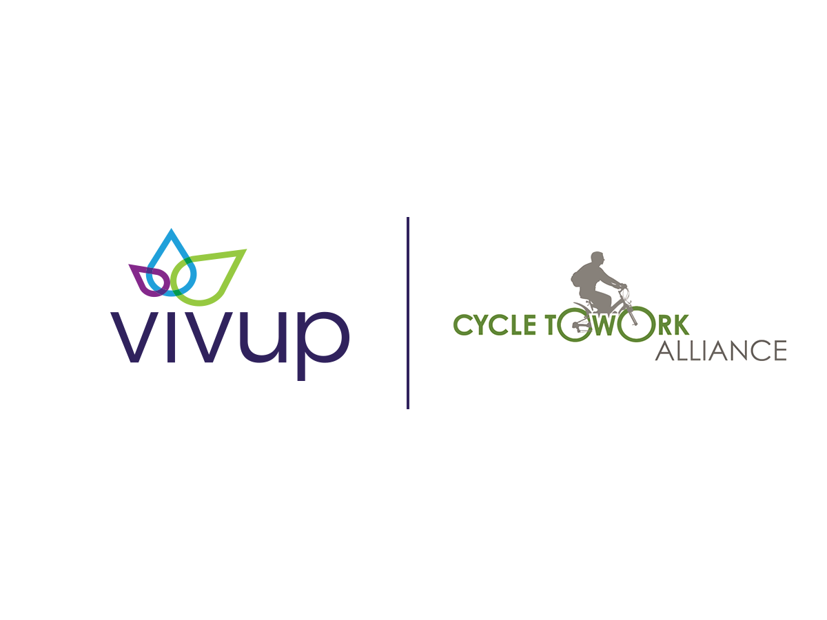 Vivup and Cycle to Work Alliance logos on a partnership announcement