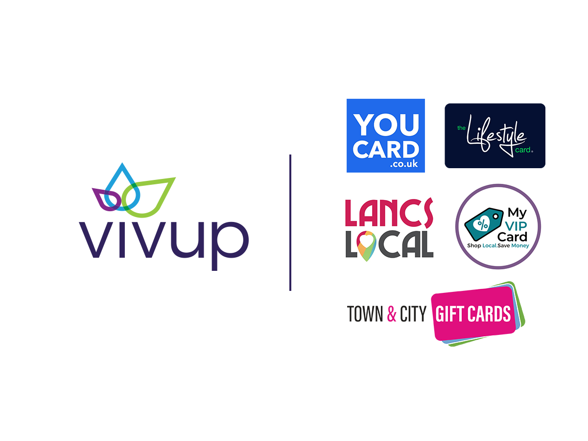 Vivup logo alongside a mixture of lifestyle savings partner logos