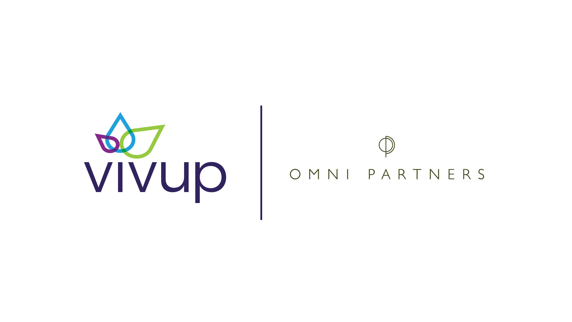 Vivup and Omni Partners logos on a partnership announcement