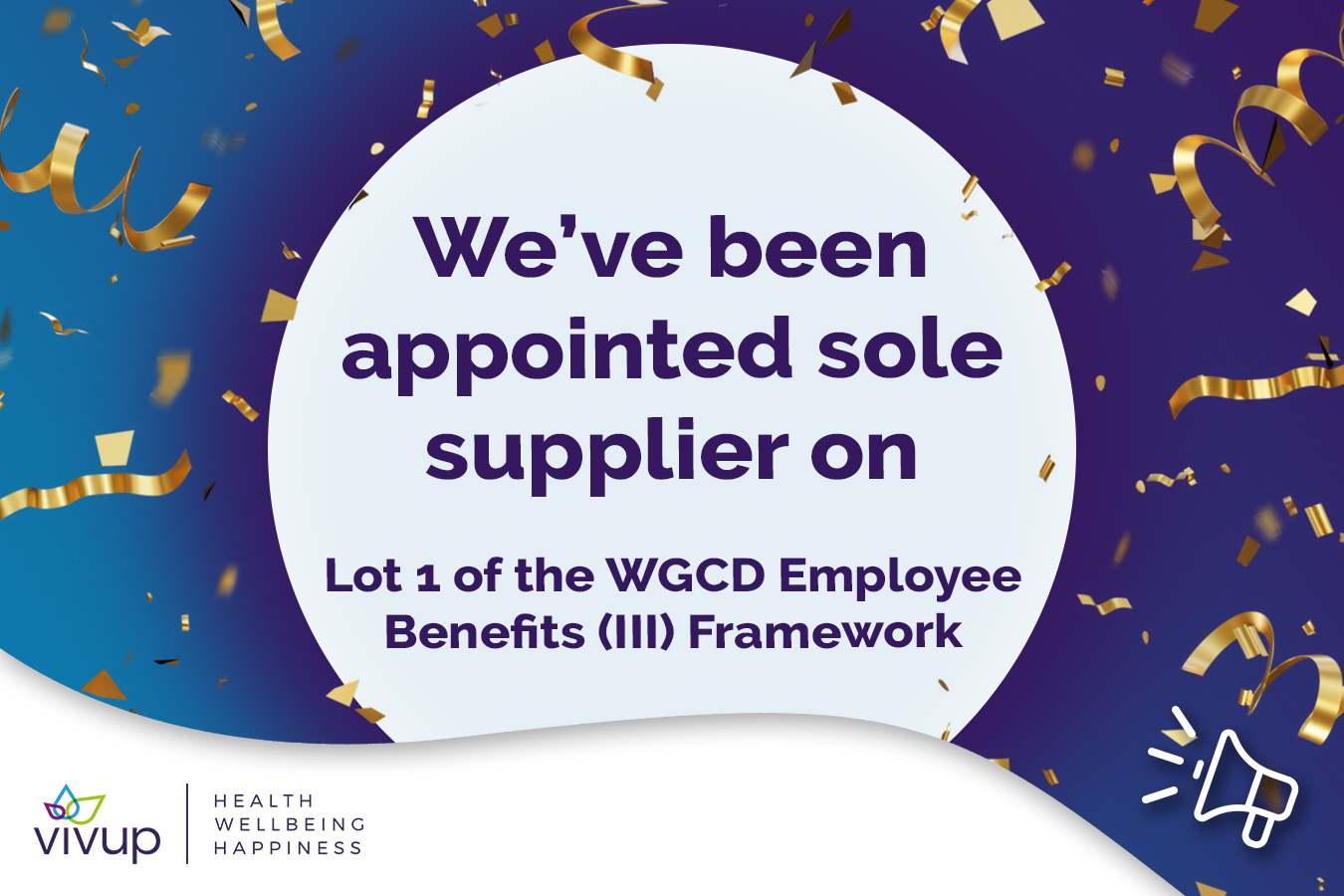 Vivup appointed sole supplier on lot 1 of the WGCD Employee Benefits (III) Framework